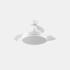 ventilador de tecto metálico cor branca série micenas 45cm