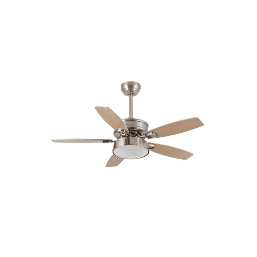 ventilador de tecto cor de níquel série metal braw 107cm