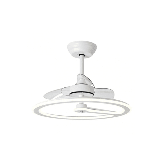 ventilador de tecto metálico cor branca série chom 62cm