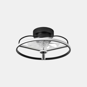 ventilador de tecto metálico cor preta série bora 50cm