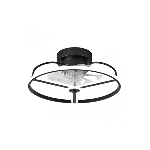 ventilador de tecto metálico cor preta série bora 50cm
