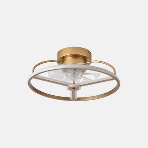 ventoinha de tecto em metal dourado série bora 50cm