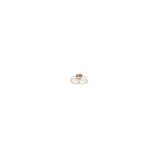 ventoinha de tecto em metal dourado série bora 50cm