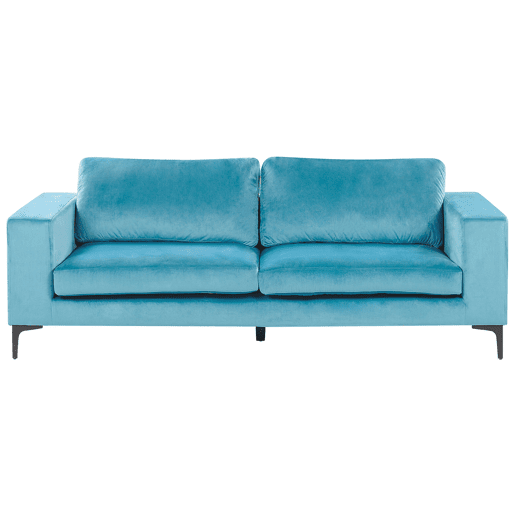 Sofá VADSTENA Veludo Azul claro 3 lugares