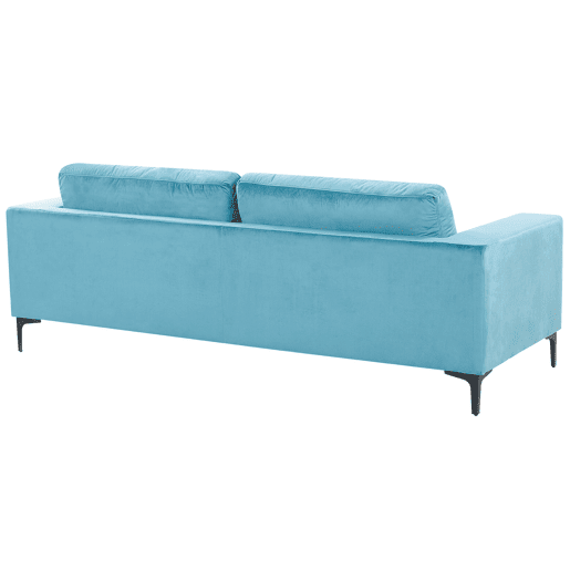 Sofá VADSTENA Veludo Azul claro 3 lugares