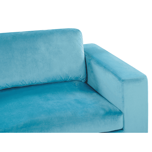 Sofá VADSTENA Veludo Azul claro 3 lugares