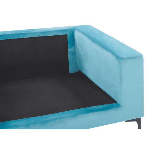 Sofá VADSTENA Veludo Azul claro 3 lugares