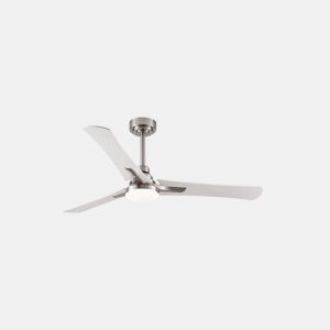 ventoinha de tecto em metal niquelado série coro 130cm