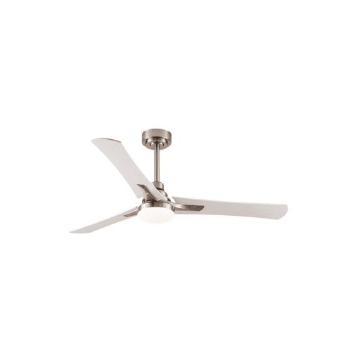 ventoinha de tecto em metal niquelado série coro 130cm