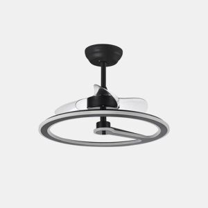 ventilador de tecto metálico cor preta série chom 62cm