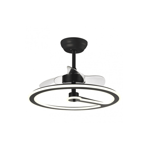 ventilador de tecto metálico cor preta série chom 62cm