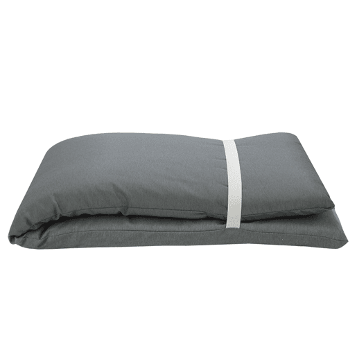 Acomoda Textil - Almofada de espreguiçadeira de enchimento de espuma de alta densidade. Almofada amovível elegante e confortável para jardim, piscina, praia, terraço e varanda (cinzento escuro, 120x55x5 cm)