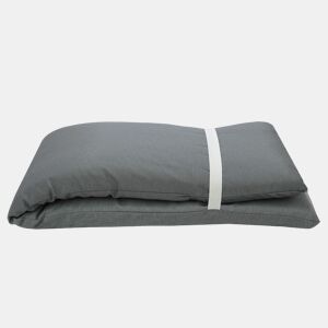 Acomoda Textil - Almofada de espreguiçadeira de enchimento de espuma de alta densidade. Almofada amovível elegante e confortável para jardim, piscina, praia, terraço e varanda (cinzento escuro, 120x55x5 cm)