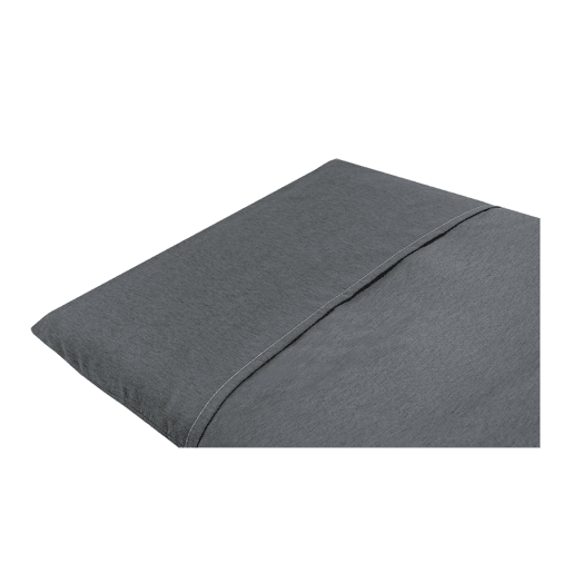 Acomoda Textil - Almofada de espreguiçadeira de enchimento de espuma de alta densidade. Almofada amovível elegante e confortável para jardim, piscina, praia, terraço e varanda (cinzento escuro, 120x55x5 cm)
