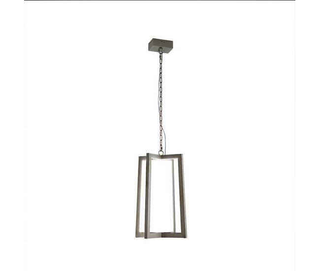 Lampara de techo acero inoxidable color cromo serie kuma 35cm