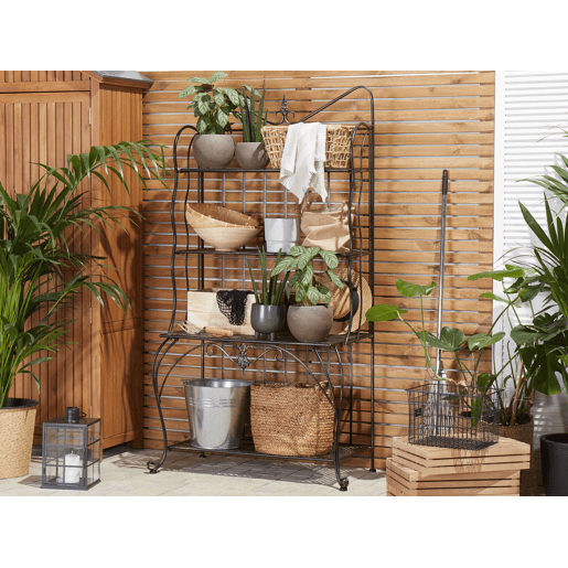 Estante com prateleiras PAVONA Metal Preto