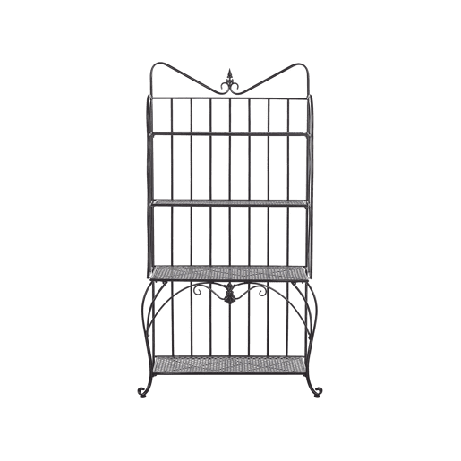 Estante com prateleiras PAVONA Metal Preto
