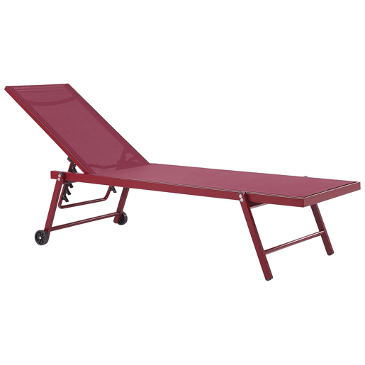 Espreguiçadeira PORTOFINO Metal Bordeaux