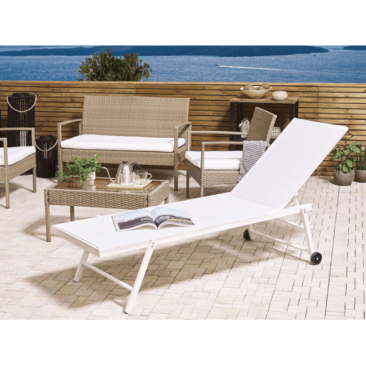 Beliani Cadeira loungerelax PORTOFINO