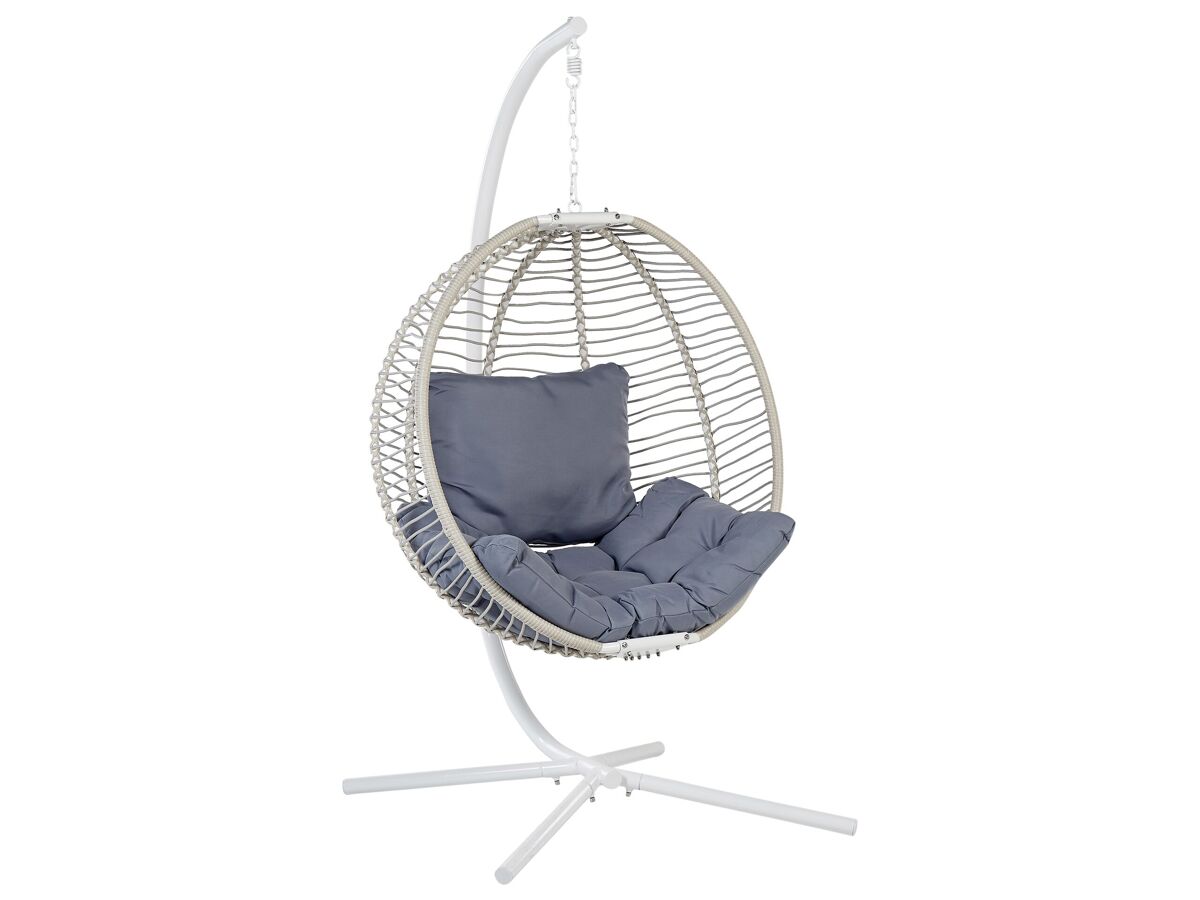 Beliani Sillón colgante ARCO Blanco
