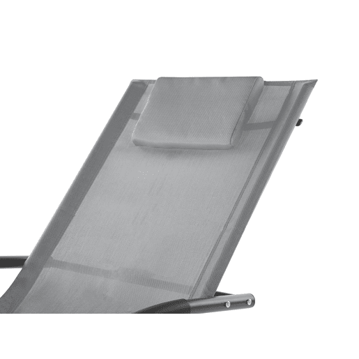 Espreguiçadeira de baloiço CARANO II Metal Cinzento claro