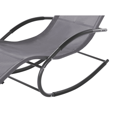 Espreguiçadeira de baloiço CARANO II Metal Cinzento
