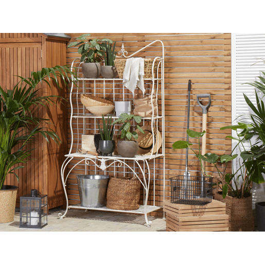 Estante com prateleiras PAVONA Metal Creme claro