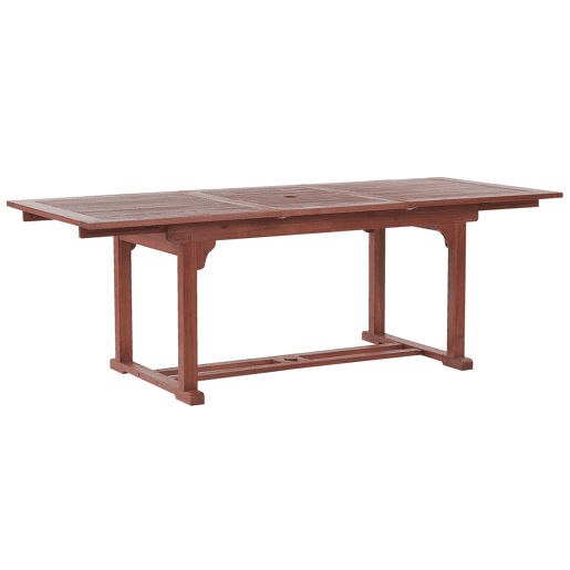 Mesa de refeição de jardim extensível TOSCANA 160220 cm 90 cm Madeira de acácia Castanho escuro