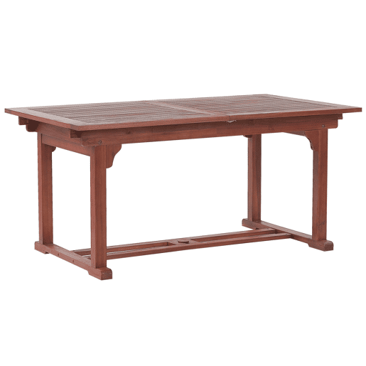 Mesa de refeição de jardim extensível TOSCANA 160220 cm 90 cm Madeira de acácia Castanho escuro