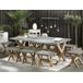 Beliani Conjunto de comedor OLBIA Beliani Conjunto de comedor OLBIA Gris
