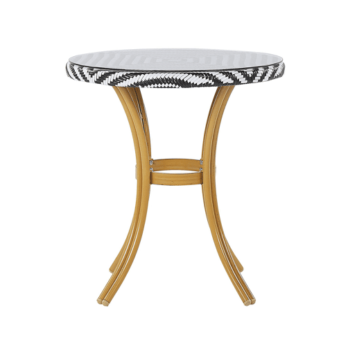 Mesa bistrô RIFREDDO 70 cm 70 cm Vidro Preto
