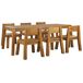 Beliani Conjunto de comedor LIVORNO Beliani Conjunto de comedor LIVORNO Marrón