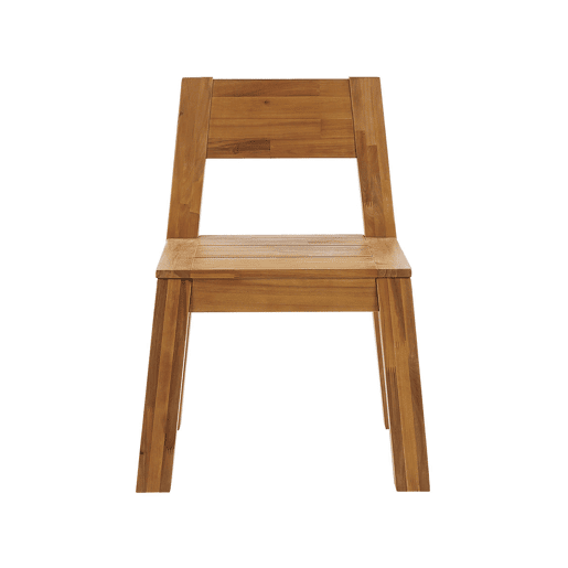 Conjunto de refeições de jardim 6 lugares LIVORNO Madeira de acácia Castanho