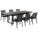 Beliani Conjunto de comedor VALCANETTO/TAVIANO Beliani Conjunto de comedor VALCANETTO/TAVIANO Negro