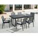 Beliani Conjunto de comedor VALCANETTO/TAVIANO Beliani Conjunto de comedor VALCANETTO/TAVIANO Negro