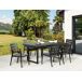 Beliani Conjunto de comedor VALCANETTO/TAVIANO Beliani Conjunto de comedor VALCANETTO/TAVIANO Negro