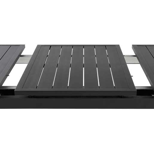 Conjunto de refeições de jardim 6 lugares VALCANETTOTAVIANO Metal Preto Conjunto de refeições de jardim 6 lugares VALCANETTOTAVIANO Metal Preto