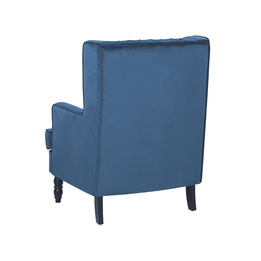 Poltrona SANDSET Veludo Azul escuro