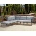 Beliani Conjunto de jardín FORANO Beliani Conjunto de jardín FORANO Gris Claro