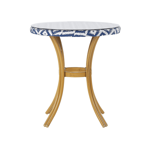 Mesa bistrô RIFREDDO 70 cm 70 cm Vidro Azul