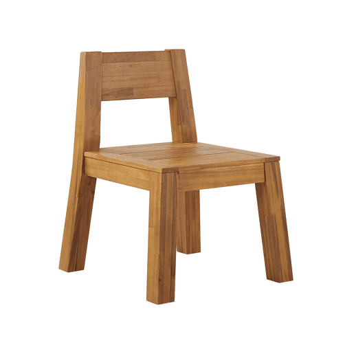 Conjunto de refeições de jardim 6 lugares LIVORNO Madeira de acácia Castanho
