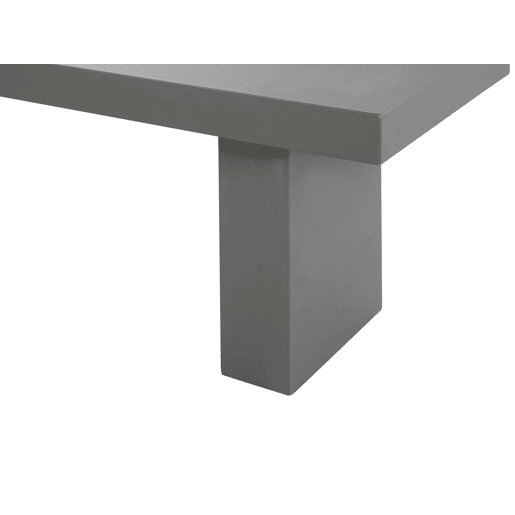 Conjunto de refeições de de jardim com bancos e tamboretes 6 lugares TARANTO Betão Cinzento