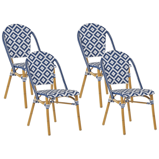 Conjunto de 4 cadeiras de jardim RIFREDDO Azul