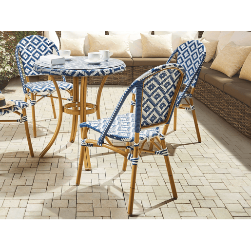 Conjunto de 4 cadeiras de jardim RIFREDDO Azul
