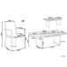 Beliani Conjunto de comedor VALCANETTO/BUSSETO Beliani Conjunto de comedor VALCANETTO/BUSSETO Negro