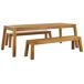Beliani Conjunto de comedor LIVORNO Beliani Conjunto de comedor LIVORNO Marrón