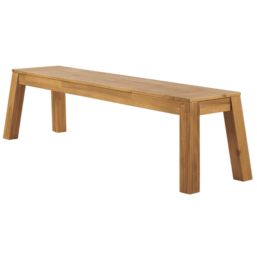 Conjunto de refeições de de jardim com bancos 6 lugares LIVORNO Madeira de acácia Castanho
