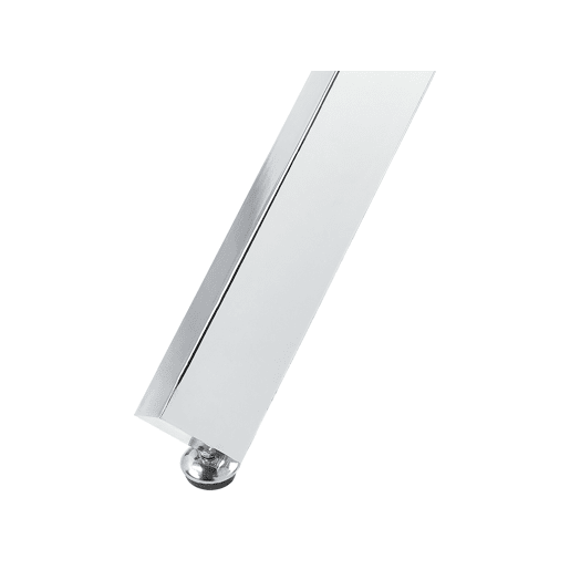 Mesa de jantar BUTLER Prateado 110 cm 110 cm Vidro de segurança (temperado)