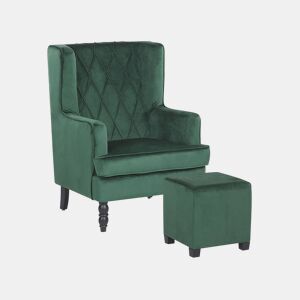 Poltrona SANDSET Veludo Verde escuro