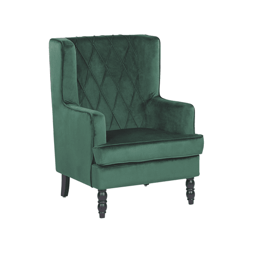 Poltrona SANDSET Veludo Verde escuro